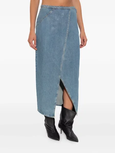 Fustă din denim Iro albastru