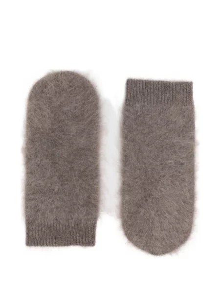 Mănuși Lisa Yang din cașmir maro