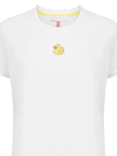 Tricou Mira Mikati cu broderie alb