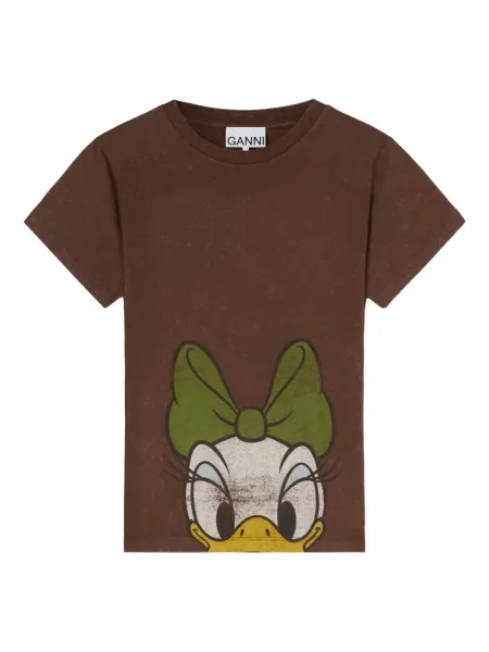 Tricou Ganni maro