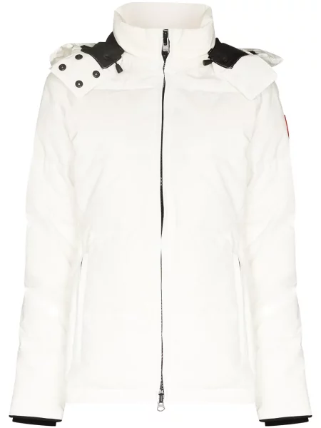 Geacă parka Canada Goose cu glugă alb