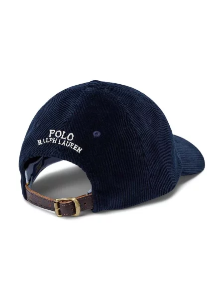 Șapcă Polo Ralph Lauren de catifea negru