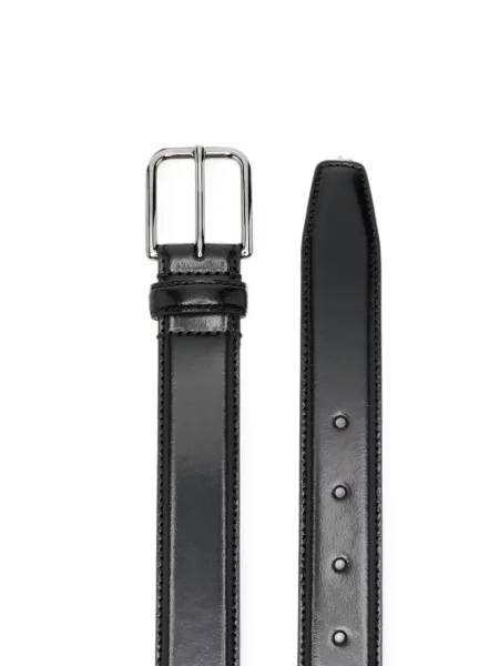 Cu centură curea Giorgio Armani din piele negru