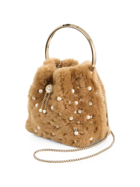 Geantă Jimmy Choo maro