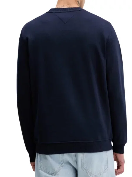 Tommy Jeans bluza granatowy z nadrukiem niebieska