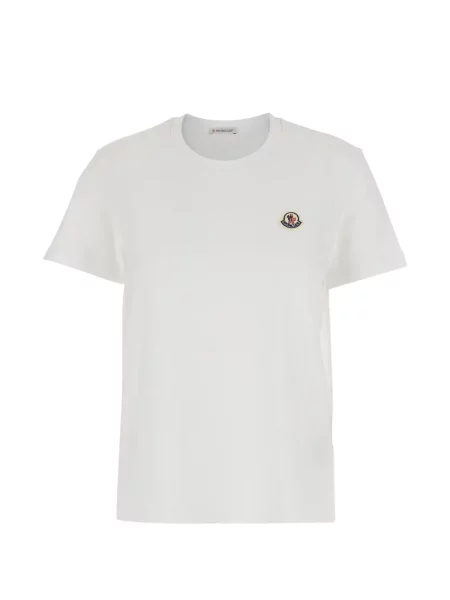 Tricou Moncler cu autograf alb