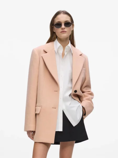 Karl Lagerfeld Prehoden plašč pastelno roza