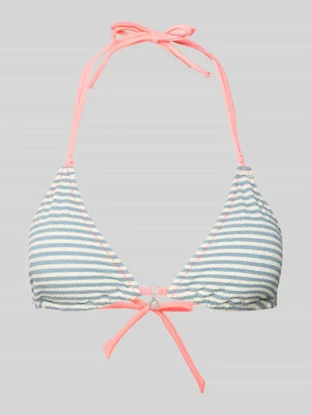 Top bikini z fakturowanym wzorem model ‘BRARO’ Banana Moon niebieski