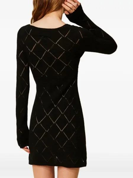 Rochie maxi Twinset lungă de costum negru