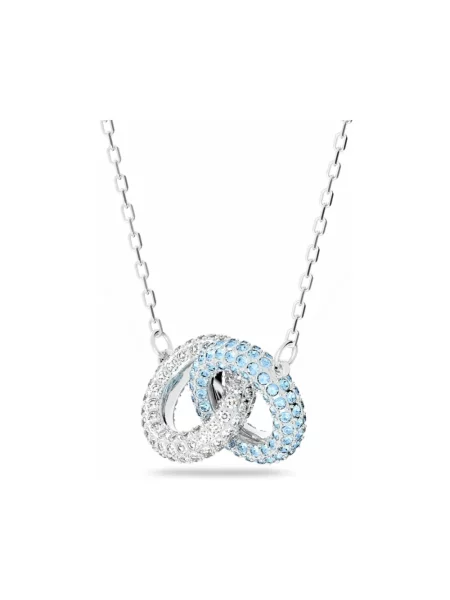 Naszyjnik Swarovski z kamieniami niebieski