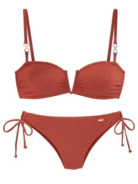 BUFFALO Costum de baie două piese roșu