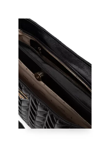 Matlasat colier Guess negru