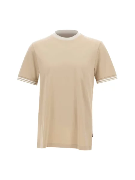 BOSS t-shirt Tessler beżowa