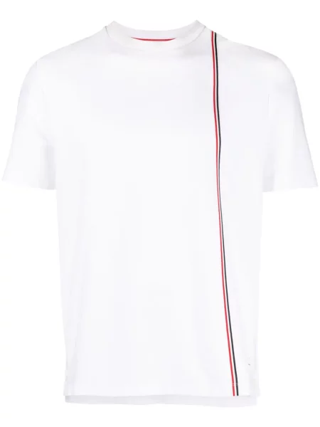 Tricou Thom Browne cu dungi alb