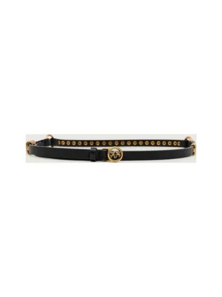 Pinko De piele STUDS BELT negru