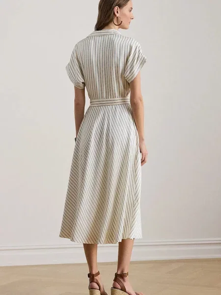 Šaty Lauren Ralph Lauren béžová