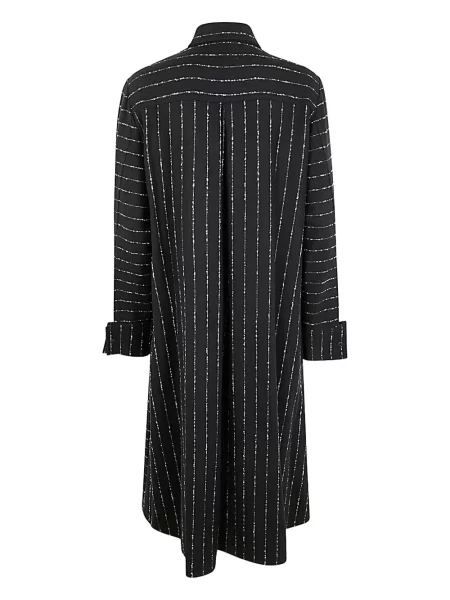 Rochie Maria Calderara cu dungi de costum negru