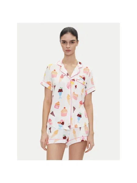 Kate Spade Pižama Regular Fit bela