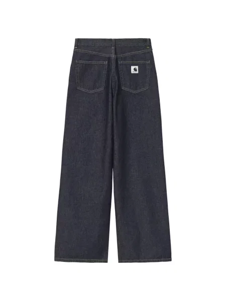Blugi Carhartt Wip cu picior lat albastru