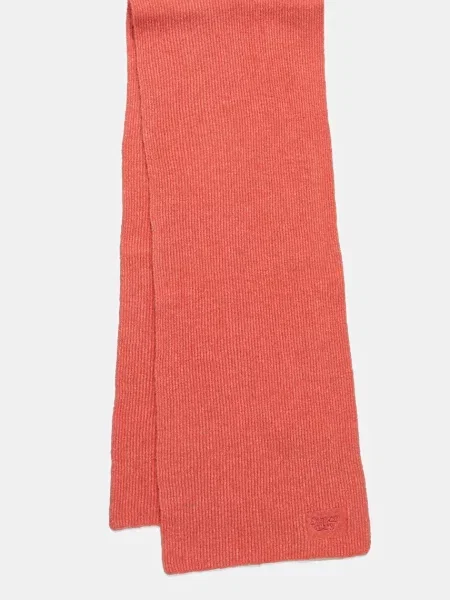 Шерстяной однотонный шарф Superdry розовый