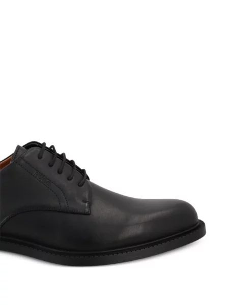 Pantofi derby Hugo din piele cu autograf negru