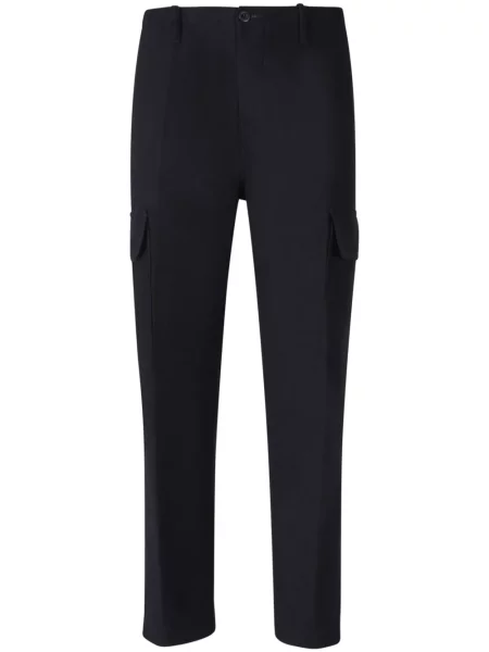 Pantaloni cargo Incotex de flanelă albastru