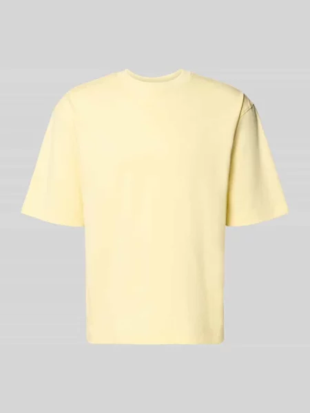 T-shirt o kroju relaxed fit z czystej bawełny Jake*s Studio Men żółta