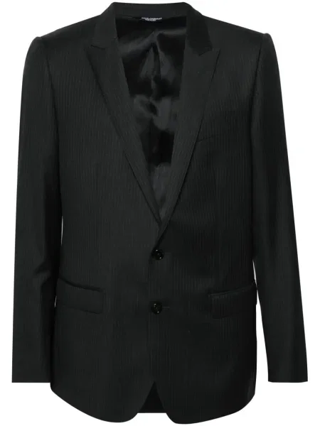 Gyapjú zakó Dolce & Gabbana fekete