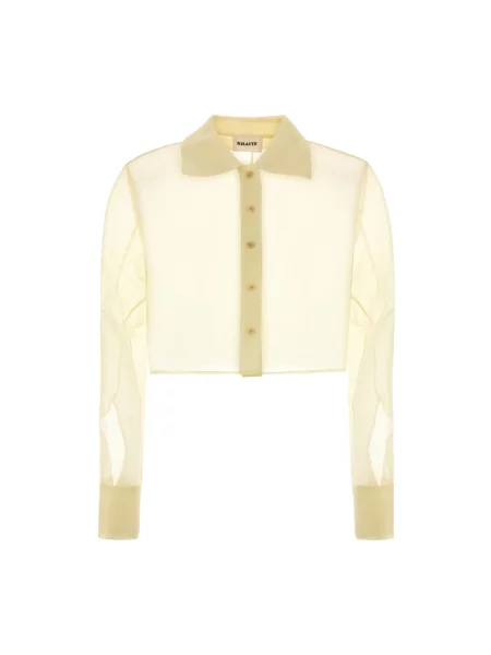 Koszula Khaite z organzy żółta