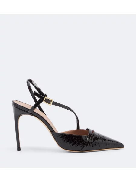 Usnjene salonarji Malone Souliers z odprtimi petami rjava