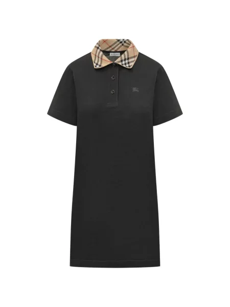 Rochie mini Burberry în carouri de costum negru