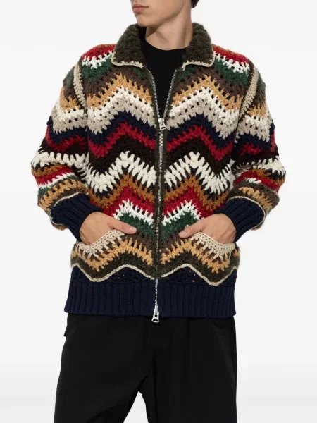 Cardigan Sacai tricotate