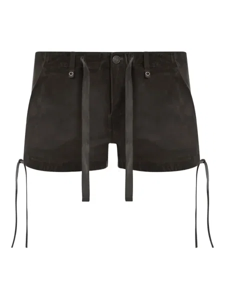 Pantaloni scurți Guess din canvas negru