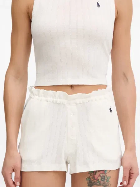 Είδος υφάσματος πιτζάμας Polo Ralph Lauren με κέντημα μπλε