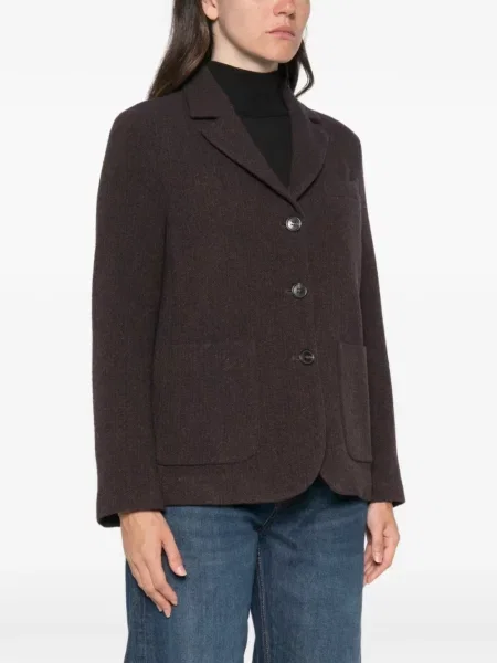 Sacou 19.61 Milano cu model herringbone maro
