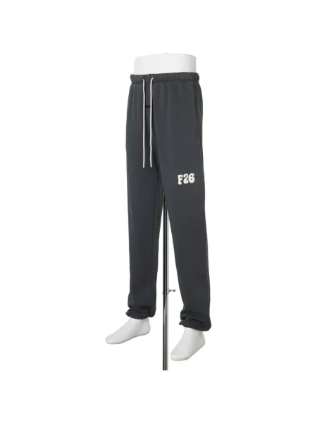 Pantaloni Essentials cu imagine alergare gri