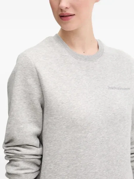 Hanorac Peak Performance cu broderie gri