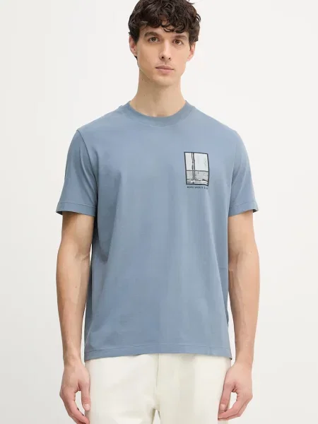 Marc O'Polo Osnovna kratka majica modra