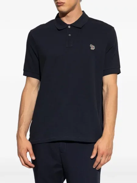 Tricou polo Ps Paul Smith cu model zebră albastru