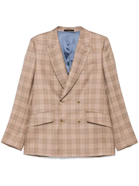 Sacou Paul Smith în carouri maro