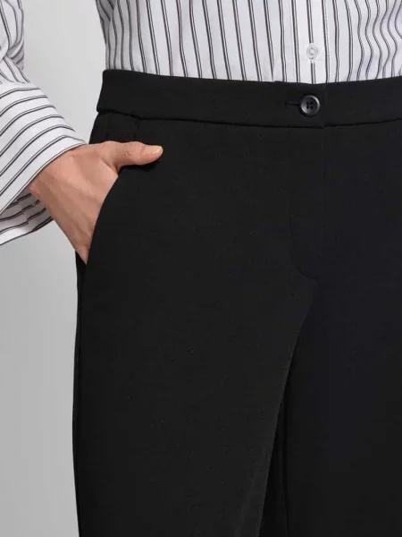 Spodnie o skrótym kroju model Stehmann czarne