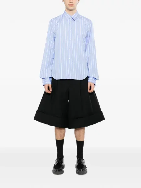Ριγέ μακρύς πουκάμισο Comme Des Garçons Homme Plus μπλε
