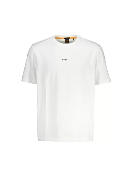 BOSS t-shirt BOSS ORANGE gładki biały