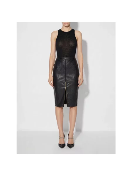 Top Elisabetta Franchi wełniany czarny