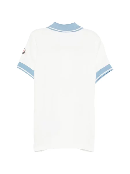 Koszulka polo dziecięca Moncler Enfant biała