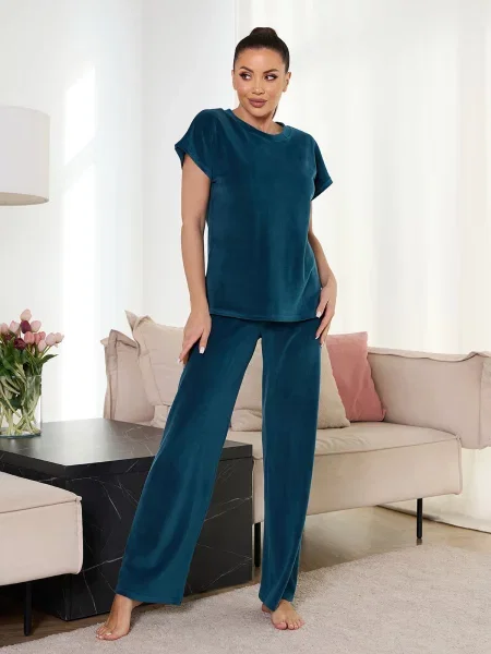 Велюровая пижама пижама Issa Plus бирюзовый