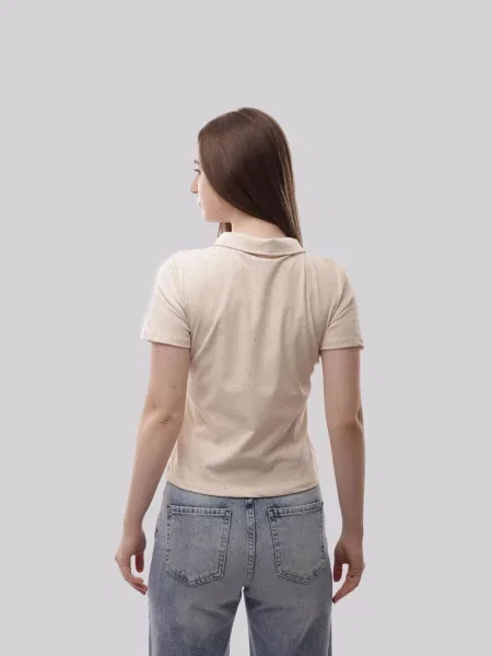 Поло STREAM віскоза/поліестер бежевий