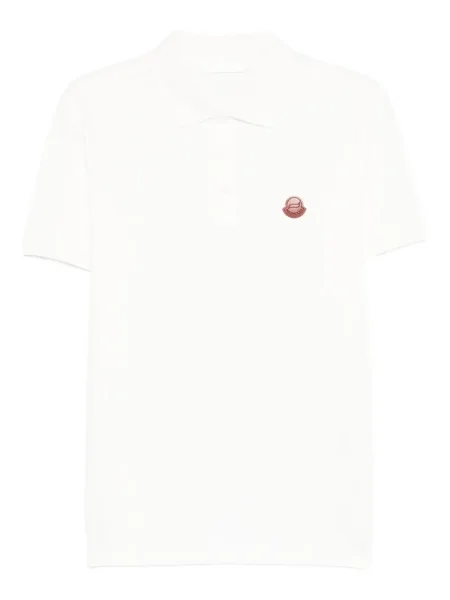 Polo Moncler alb