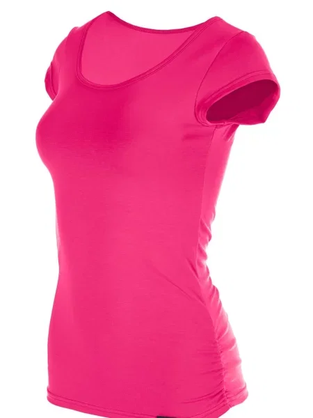 Winshape Funkčné tričko fuksia / čierna biela