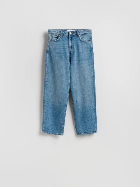Reserved Джинси straight fit синій
